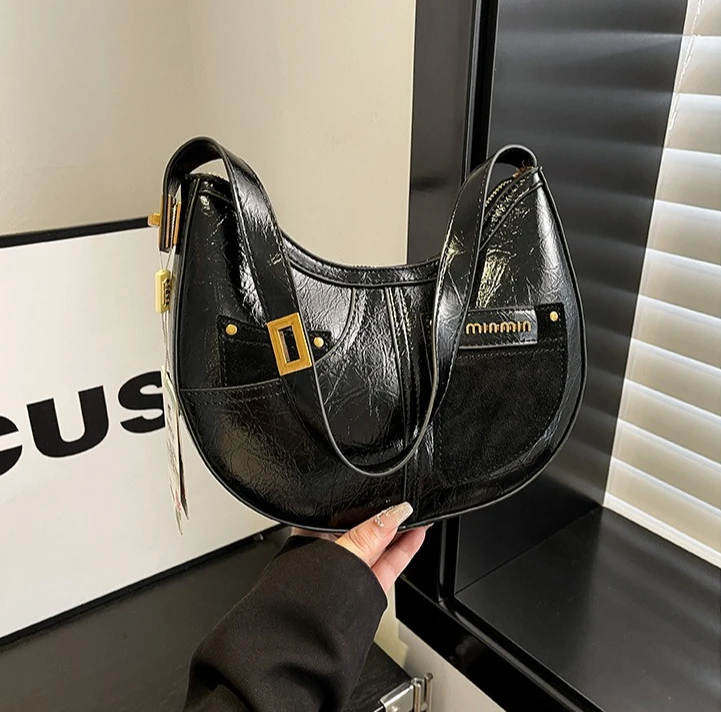 

Winter Popular Classic High-quality Leather Retro Armpit Bag Women's New Fashion Famous Designer Carefully Designed Women's Bag