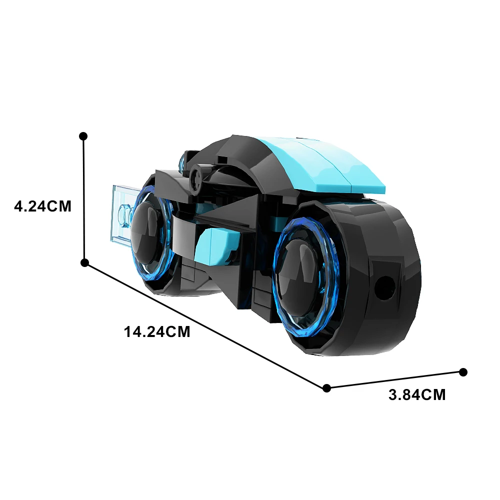 Tron Moto Bouwstenen Model Sciencefictionfilms Motorwedstrijd Bakstenen Jongens Verjaardagscadeau Kinderen Volwassenen Fans