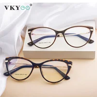 VKYEE moda Simple ojo de gato diseño Retro personalizado Anti-luz azul gafas de lectura prescripción personalizable 87025