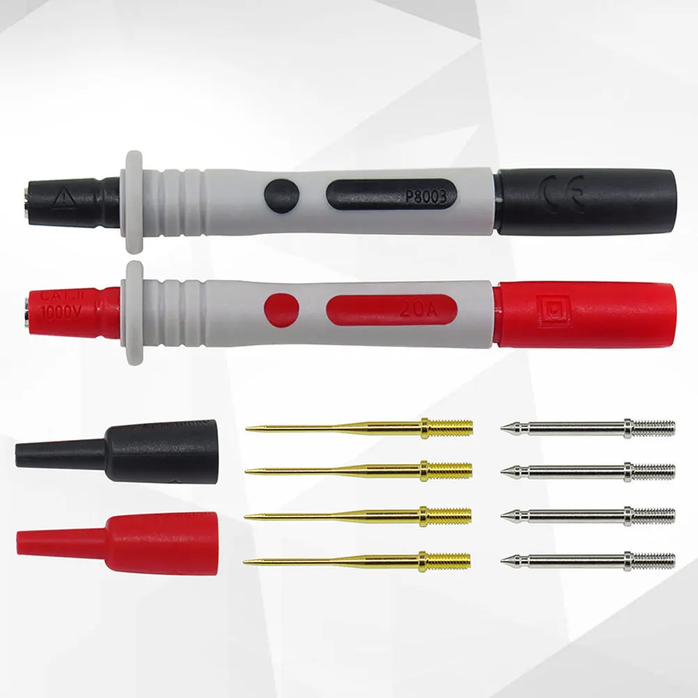 

1Set Multimeter Test Lead Probe Kit 4mm Banana Plug Electrical Alligator Clip Electric Test Tool Diagnostic Stick for Repair