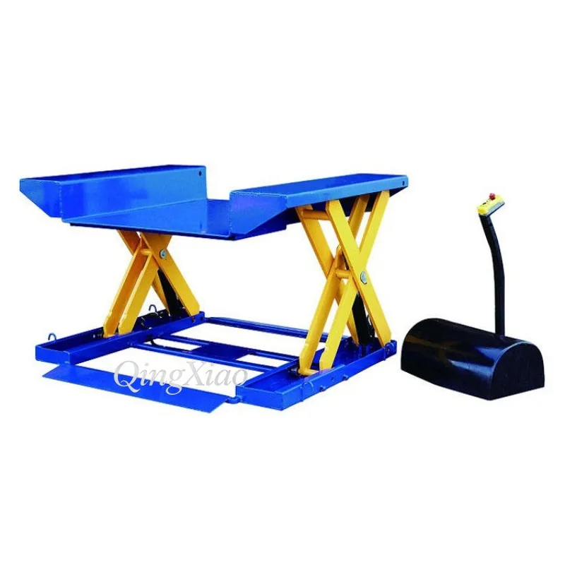 Scissor Pit Free Hydraulic Fixed Lift Platform Hydraulic Cylinder Cargo Elevator Used For Workshop Heavy Goods Material Handling