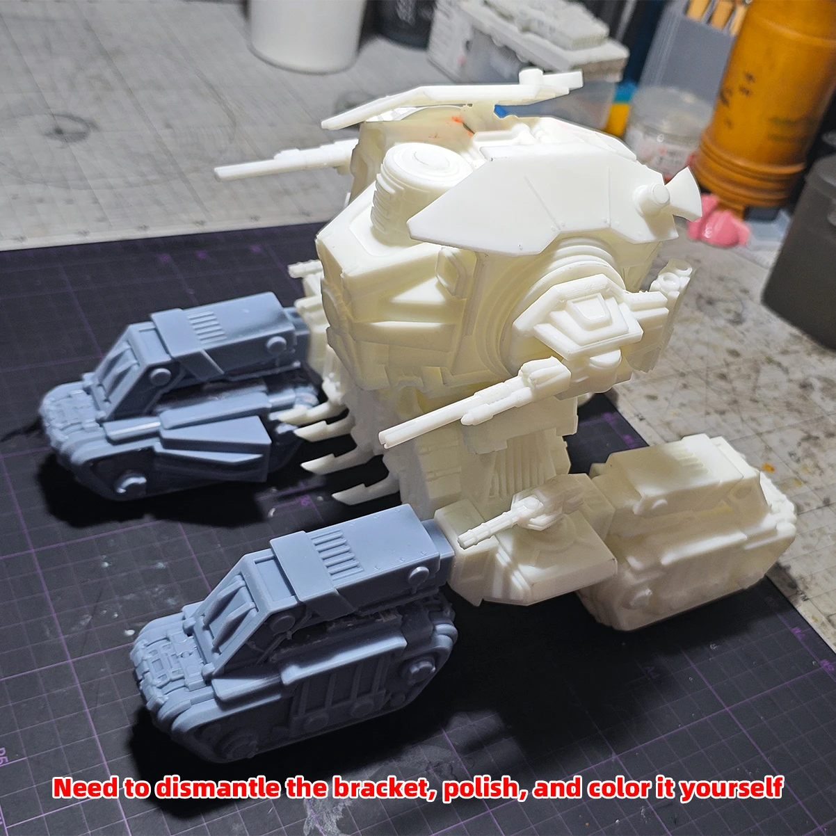 1/35 Modellbausatz 3D Harz Miniaturfiguren Diorama Unbemalte Sci-Fi Gepanzerte Panzer Land Cruiser Super Heavy DIY – Detail 3