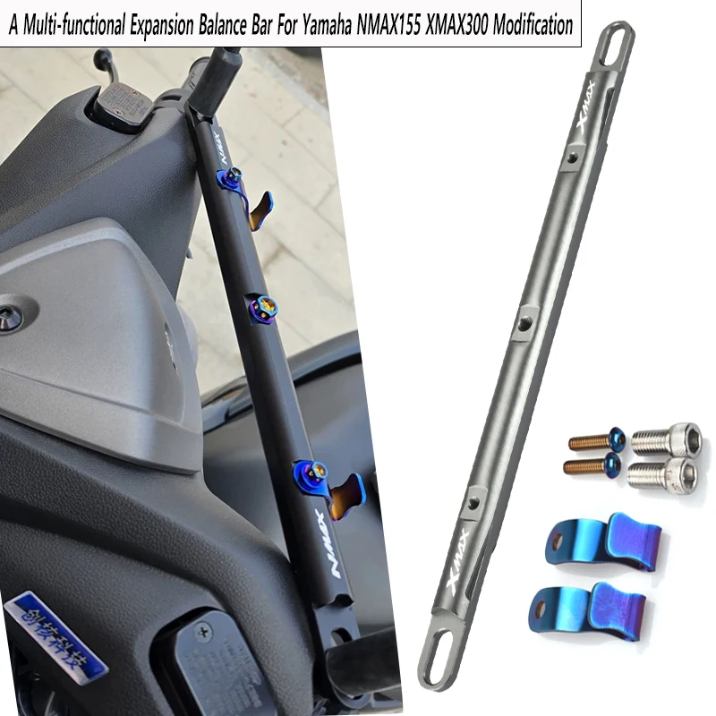 Para Yamaha X-MAX 300 NMAX155 motocicleta barra transversal equilibrio mango bebida taza soporte para teléfono