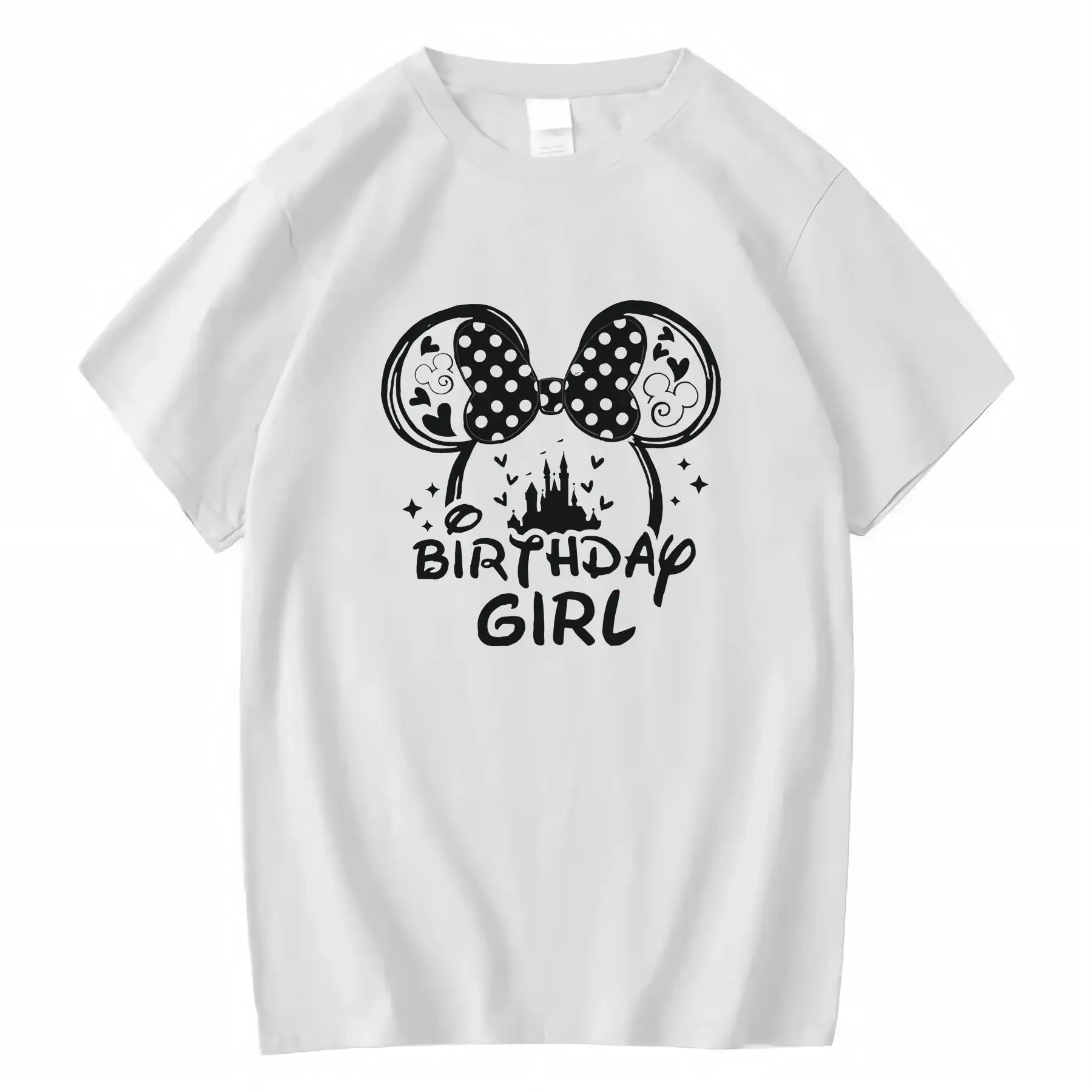 

Disney Women's Minnie Mouse Castle 100 Relaxed Fit T shirt Suitable for All Seasons Ages vintage Washed Versatile Casual