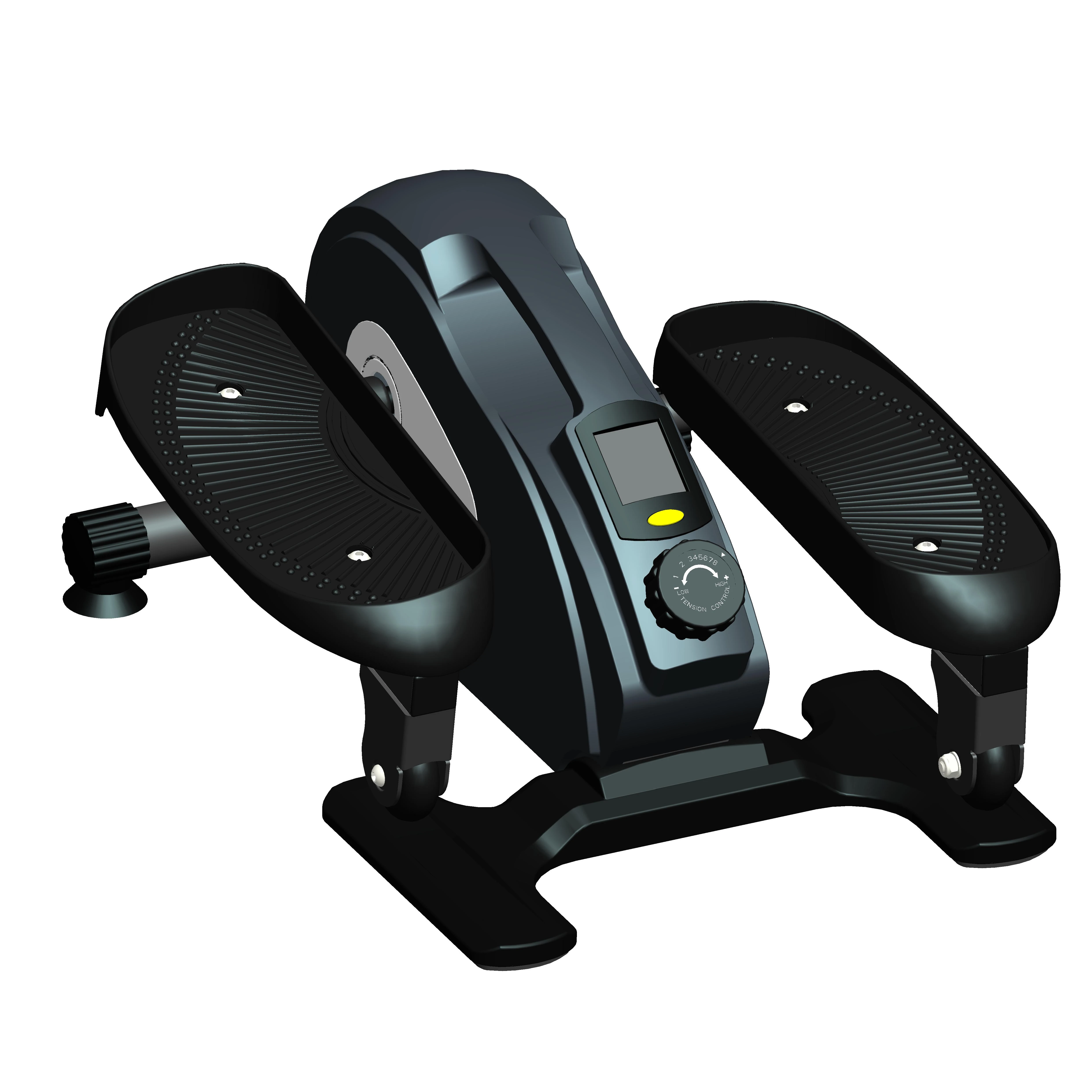 Quiet Compact Electric Desk Elliptical Home Stepper Machine with Built-In Display Monitor