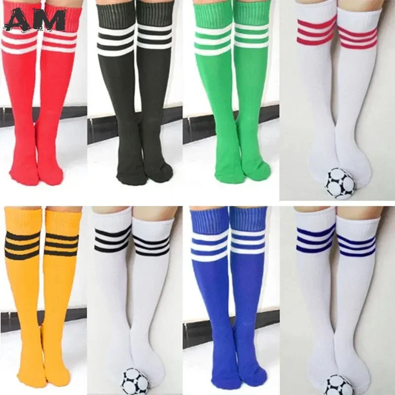Chaussettes hautes au-dessus du genou pour filles et femmes, nouvelle mode, Sexy, rayé, pom-pom girl, longues, jambes hautes, 2023