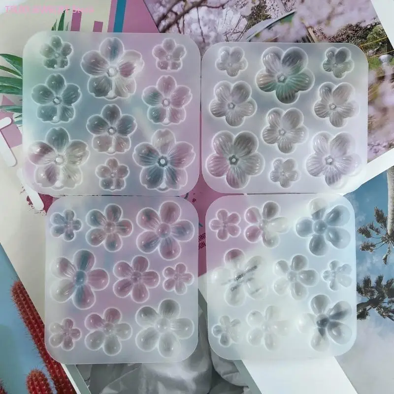 62KE Harz Form 3D Kirsche Silikon Formen DIY Halskette Ohrringe Schmuck Machen Duft-Gips Diffusoren Formen – Detail 8