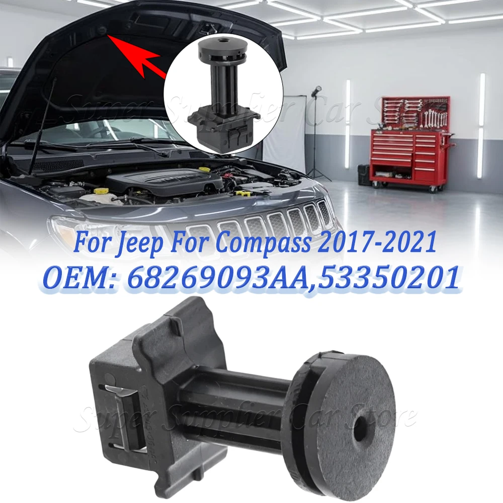 New For Jeep For Compass 2017 2018 2019 2020 2021 Car Front Stop Bump Hood 68269093AA 53350201