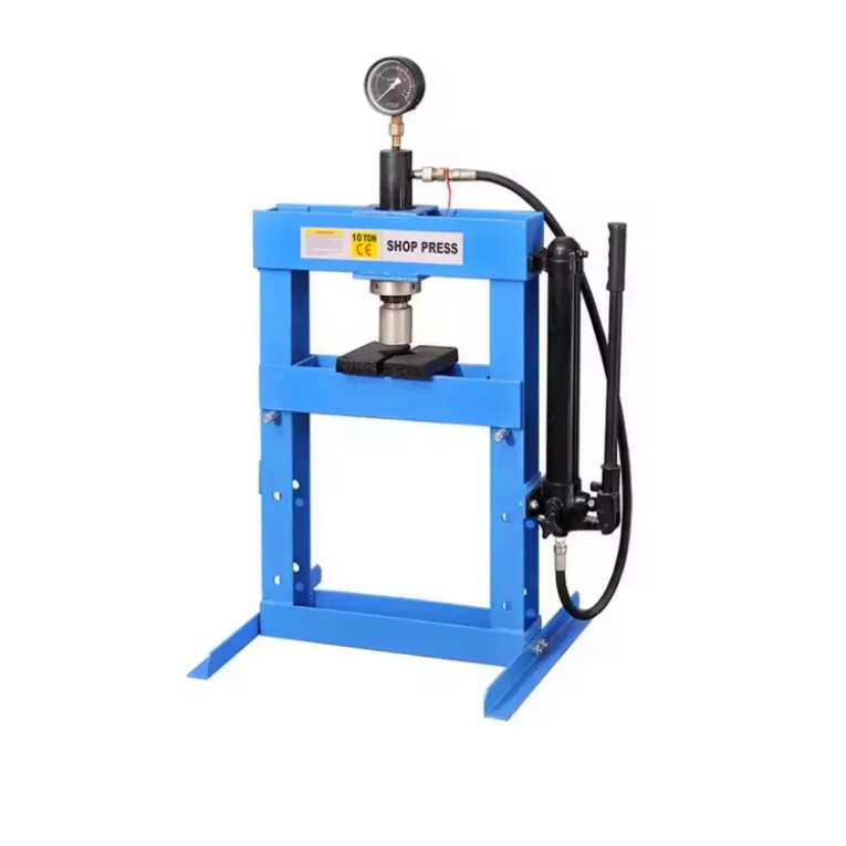 

Factory direct sales electric hydraulic crane 10 tons hydraulic press workshop press with pressure gauge lifting press