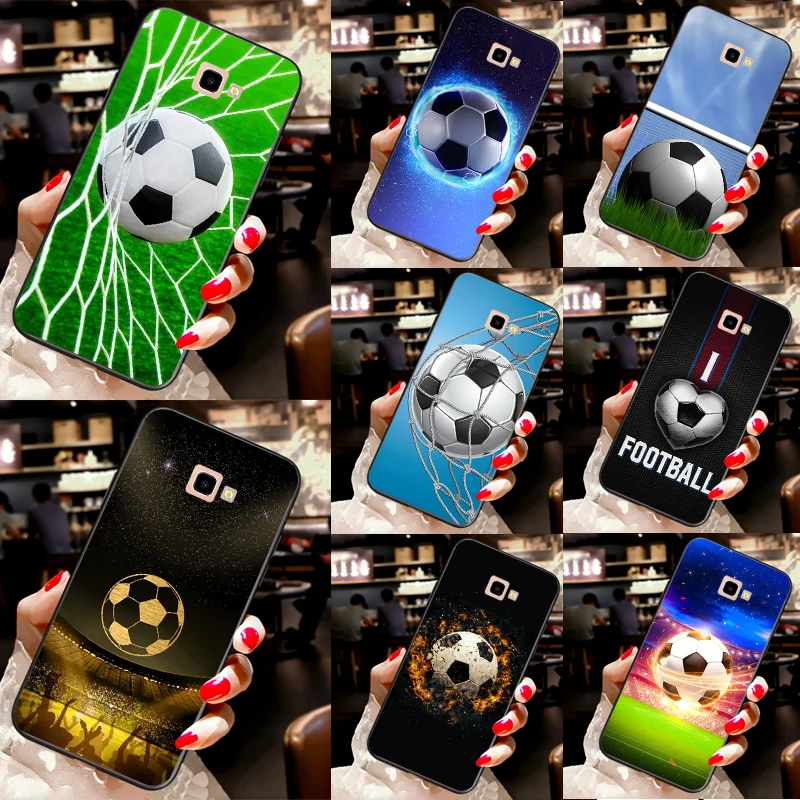 Football Soccer Ball Case For Samsung Galaxy J3 J5 J7 J1 2016 A3 A5 2017 J4 J6 J8 A7 A9 A6 A8 Plus 2018 Cover