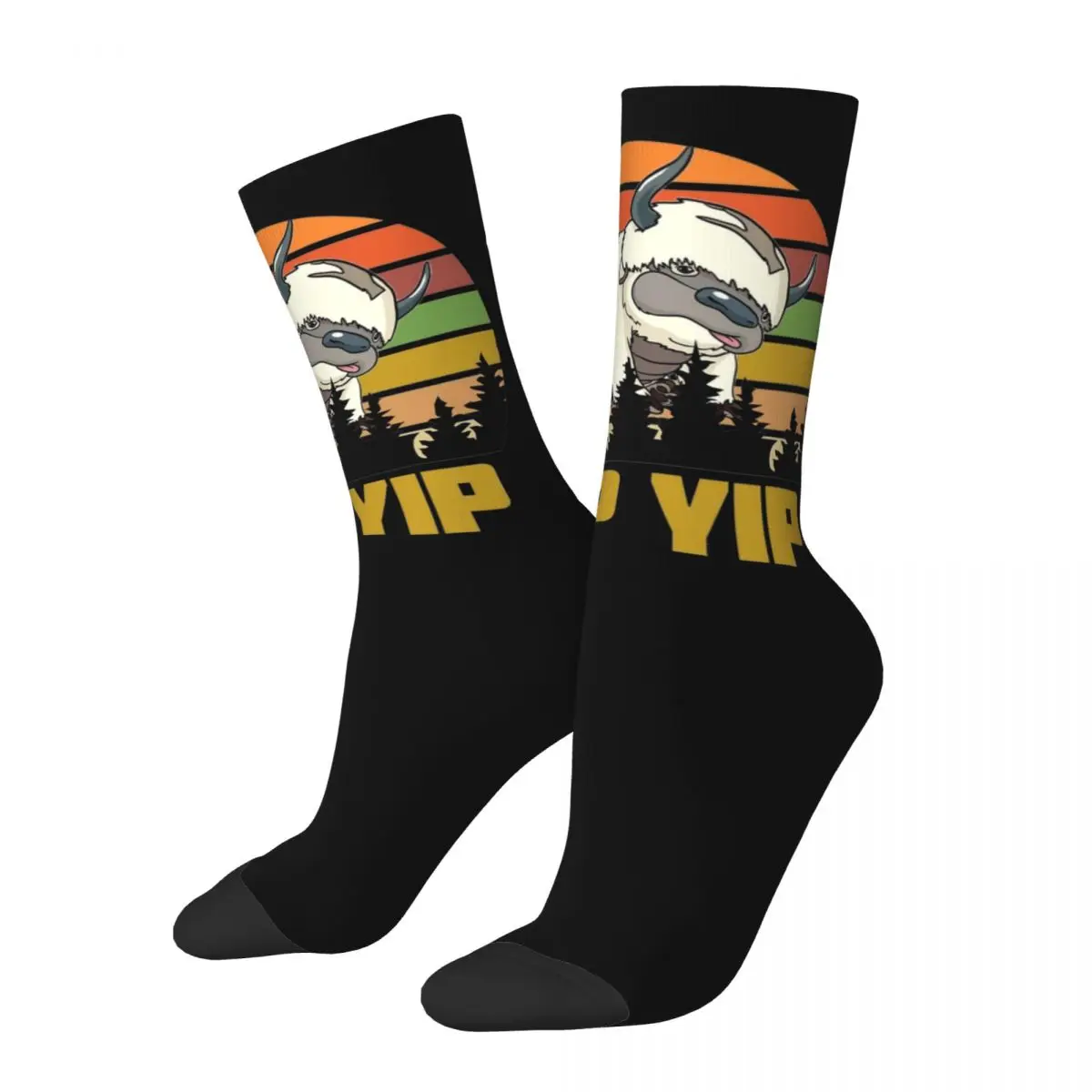 

Winter Warm Cool Unisex Yip Yip Appa The Last Airbender Socks Anime Breathable Soccer Socks