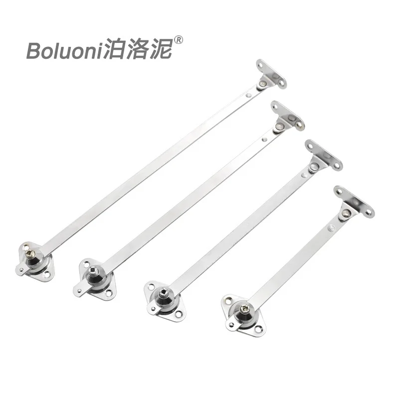 Lower swing door support rod cabinet door pull rod limit telescopic bent hand support two sections of pull rod alloy shaft