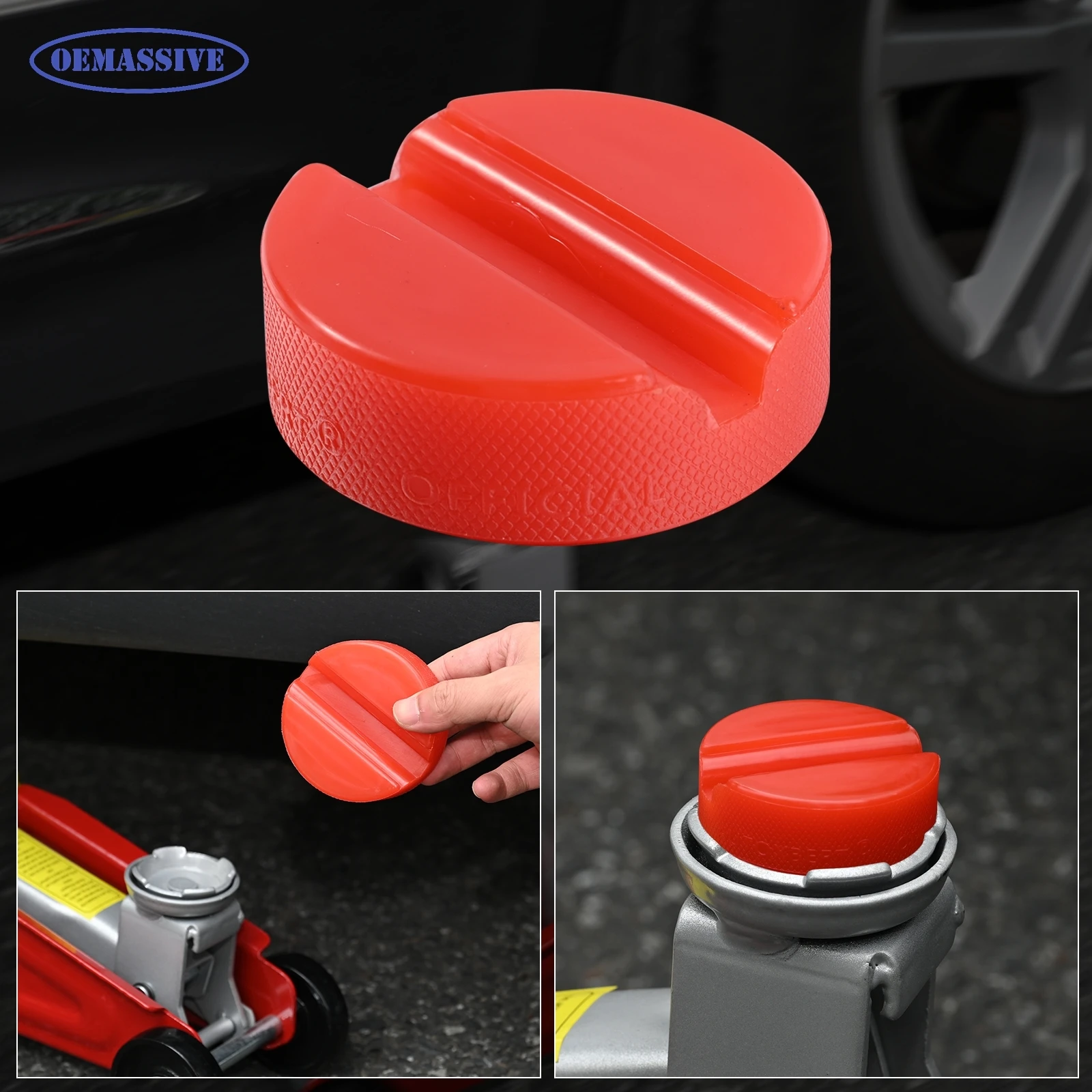 Car Polyethylene Jack Rubber Pad Anti-Slip Rail Adapter Support Block Heavy Duty Lift Tool Jacking Points For VW Audi Seat Skoda