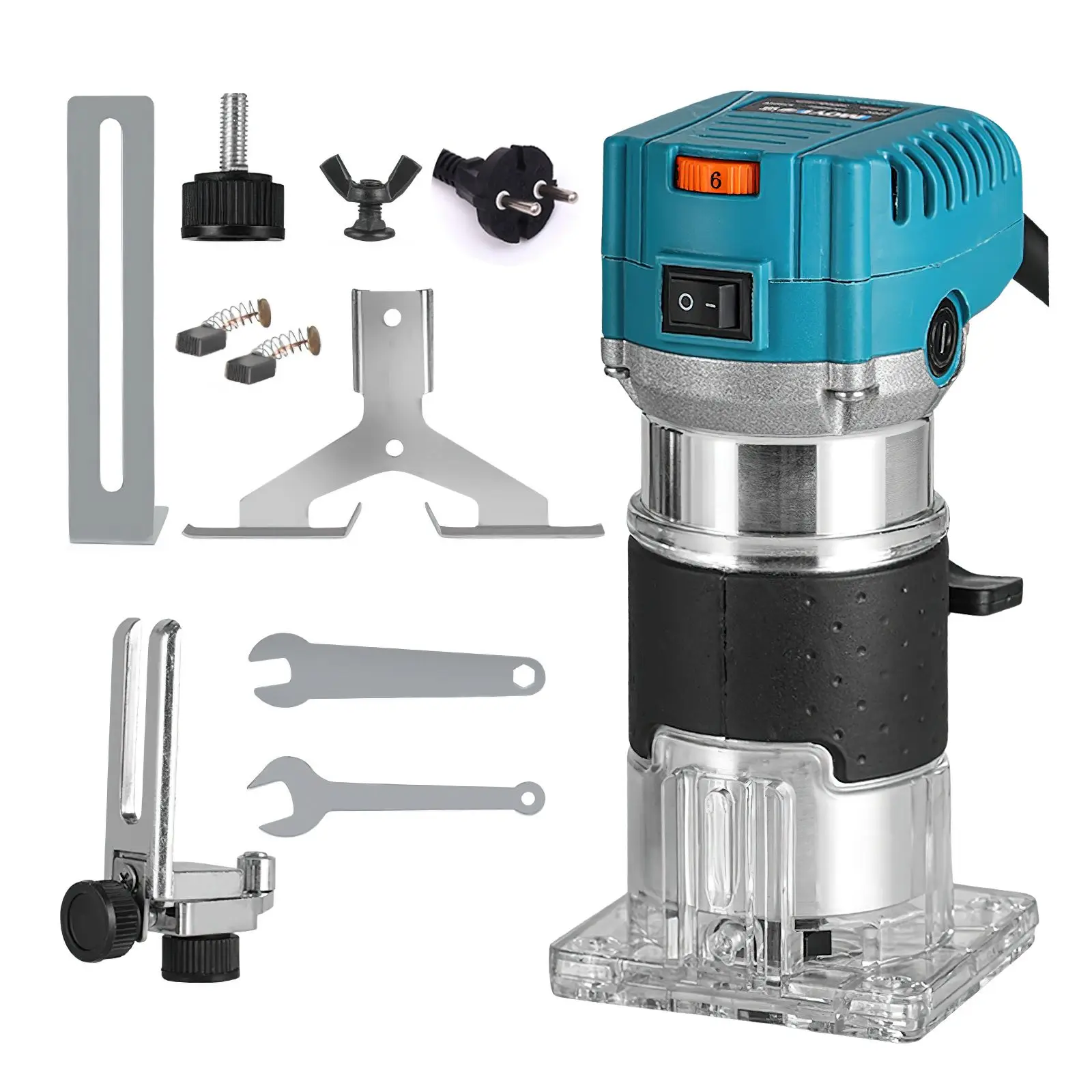 Borstelloze Houtfrees Houttrimmer Elektrische Handmachine Trimmer Carentry Tool Houtbewerking Trimmen Voor Makita 18V Geen Batterij