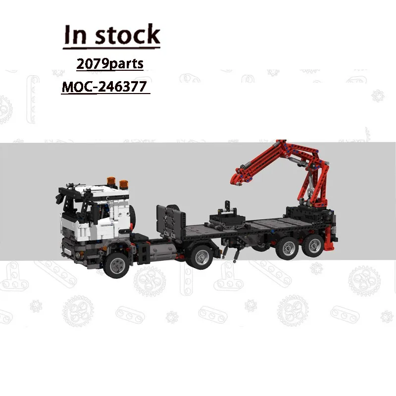 MOC-246377 รถบรรทุกต่อสร้างแบบคลาสสิก รุ่นใหม่ ชุดตัวต่อ 2079 ชิ้น ของเล่นเด็กผู้ชาย ของขวัญวันเกิด