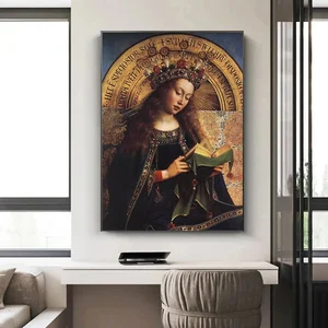 Clássica Virgem Maria Pintura Canvas, Wall Art Posters and Prints, Christian Picture, Sala de igreja religiosa, Home Decor 8 principais vendas poster católico - №6