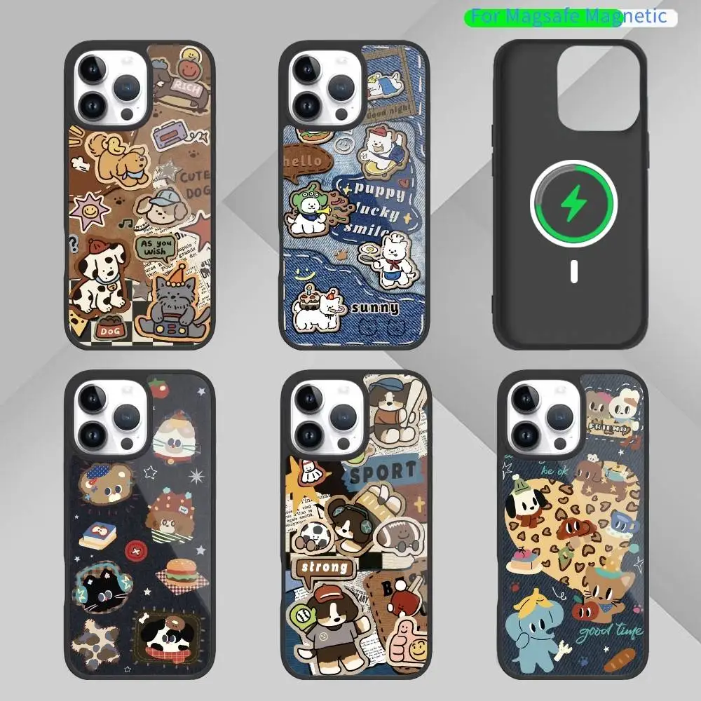 

Retro C-Cowboy P-Pet Phone Case For iPhone17,16,15,14,13 Plus,Pro Max Magnetic For Magsafe Wireless Charging