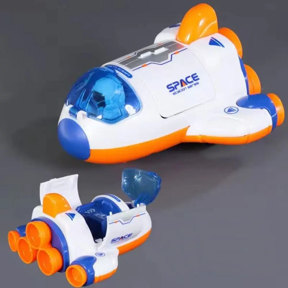 Creatief ruimteschip ruimteverkenning speelgoed ruimtevoertuig astronaut raket traagheid auto speelgoed vliegtuig mini jongens