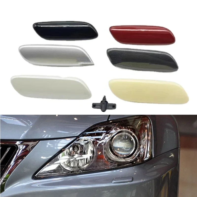 Cafoucs Headlight Headlamp Head Light Lamp Washer Nozzle Acuator Cover Cap For LEXUS IS250 IS300 IS350 2006 2007 2008