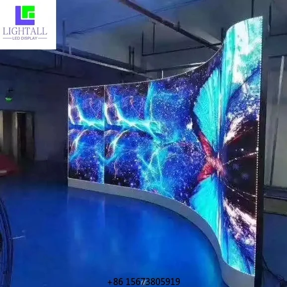 

P2.5 2.6mm P2.9mm 16:9 Cableless Connection Indoor Small Pixel Pitch Curved Led Video Wall Screen Display