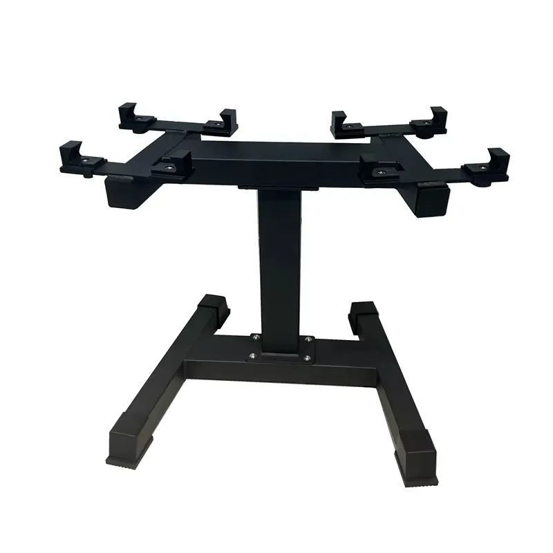 2-in-1 Adjustable Dumbbell Rack Gym Fitness Equipment Multi-Functional Stable Durable Structure for Integrated Fitness
