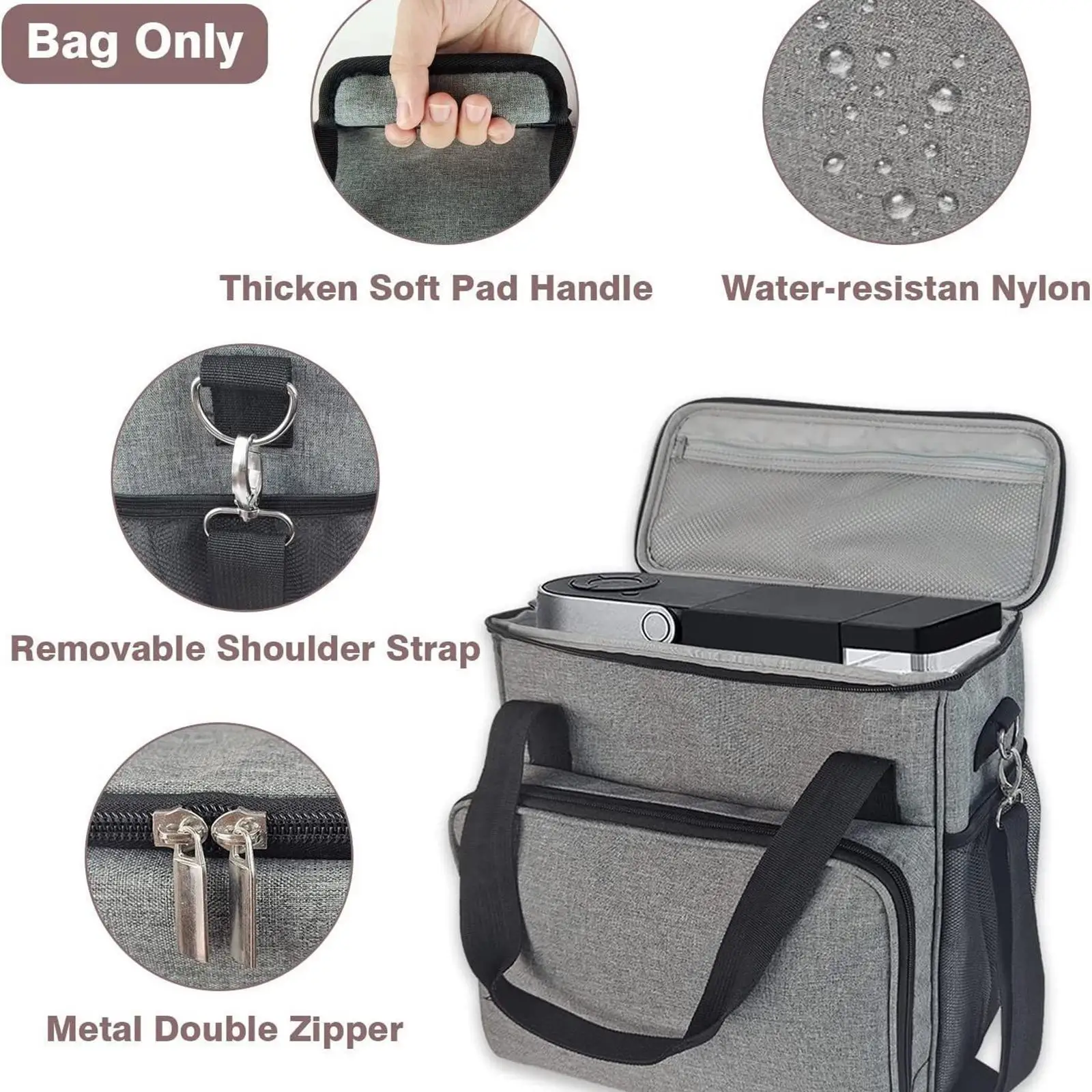

Coffee Maker Travel Bag Sturdy Multiple Pockets Dustproof Storage Bag Single Serve Coffee Brewer Case Carrying Case for Travel