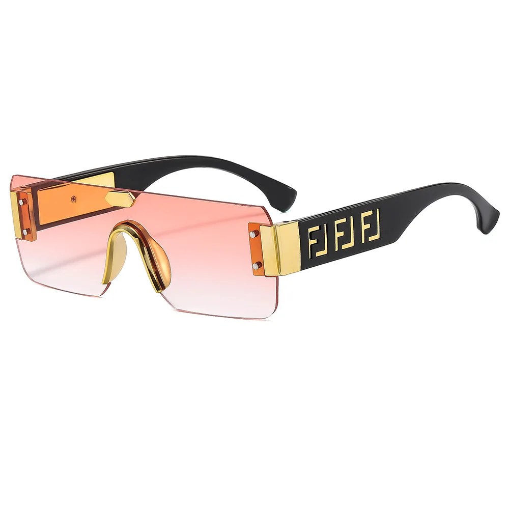 New Fashionable Frameless Trimmed Fashionable Mirror for Men and Women Trendy Personality Square Decorative Sunglasses image 2