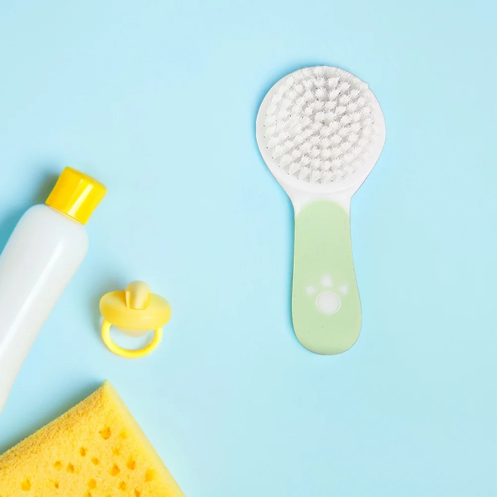 2-częściowy zestaw szczoteczki i grzebienia dla niemowląt, miękkie włosie, pielęgnacja włosów dla noworodków i małych dzieci, delikatne czyszczenie skóry głowy, idealny na baby shower