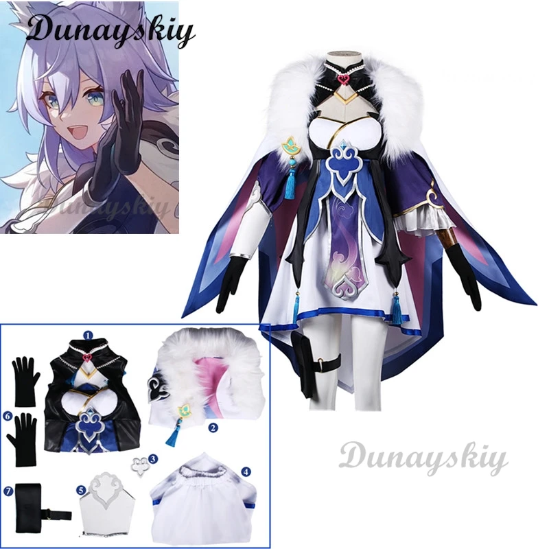 Game Honkai: Star Rail Baiheng Women Cosplay Costume Cos Game Anime Party Uniform Hallowen Play Role Clothes Clothing Dress