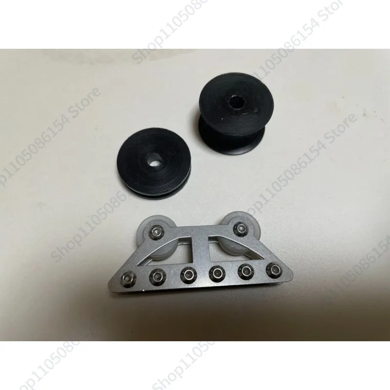 Fishing fork DIY inverter roller assembly stainless steel double guide wheel