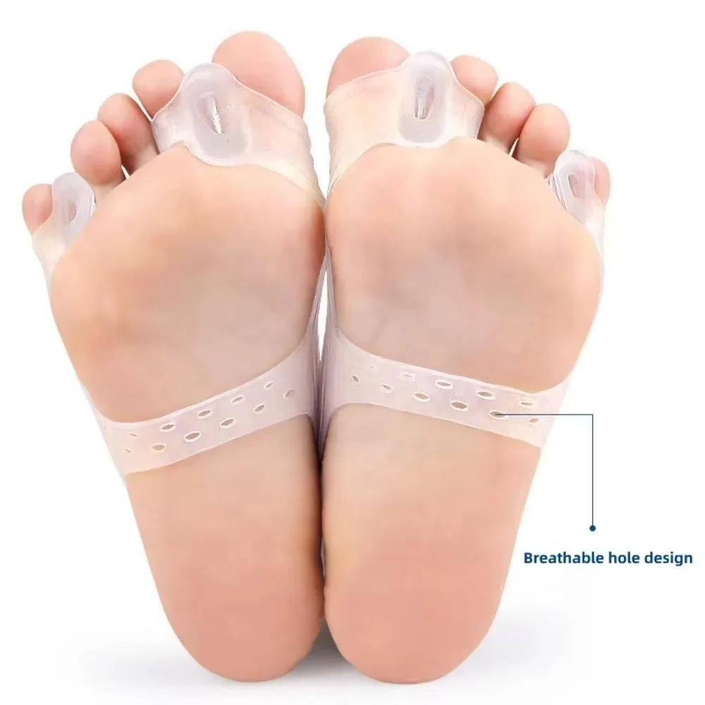 새로운 실리콘 엄지 외전 텐션 밴드 운동기구 발가락 분리 스트랩 회복용 발가락 탄력 밴드 1쌍