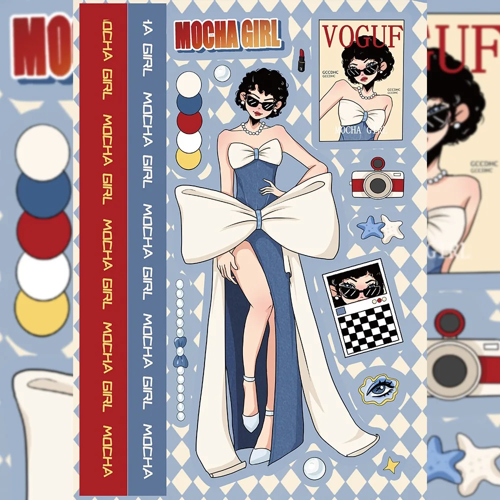 8 قطعة ملصقات مجمعة لشخصية لوليتا جوكا الإبداعية DIY الأمتعة المتكلم سكيت كوب ماء ملصقات مقاومة للماء #3