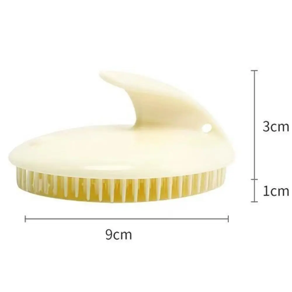 Simplicity PE Resin Scalp Massager Soft Cute Scalp Brush Fall Prevention Wear-resisting Bath Brush