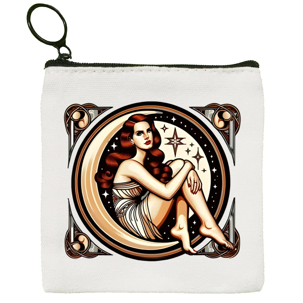 Lana Del Rey Singer Canvas Coin Purse Storage Pouch Canvas Bag New Coin Bag Key Coin Purse