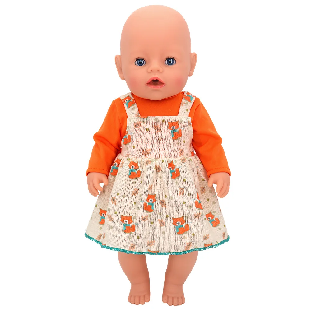 Puppenkleidung für 43 cm geborene Babypuppe, 13–18 Zoll, Neugeborene Puppe, niedliche Pullover, Strampler, Anzug, Puppenzubehör, Festival, Geburtstagsgeschenk – Detail 8