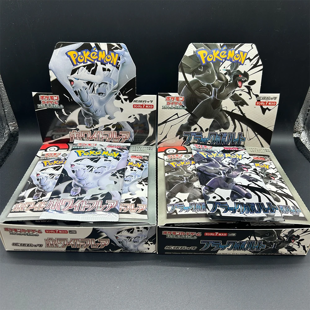 SV11B SV11W Cartoon PTCG Collection Card Card Game Scarlet Violet Expansion Pack Black Bolt Box White Flare Box Child Gifts Toy