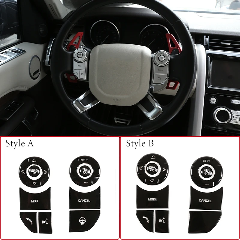 

Для Land Rover Discovery 5 LR5 Range Rover Sport Vogue из нержавеющей стали, наклейки на кнопку рулевого колеса автомобиля, аксессуары