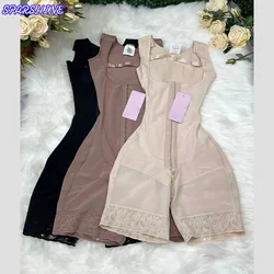 Fajas Colombianas Open Chest Button Shaping Jumpsuit High Compression One Piece Shapewear Women Slimming Full Body Shaper 2025