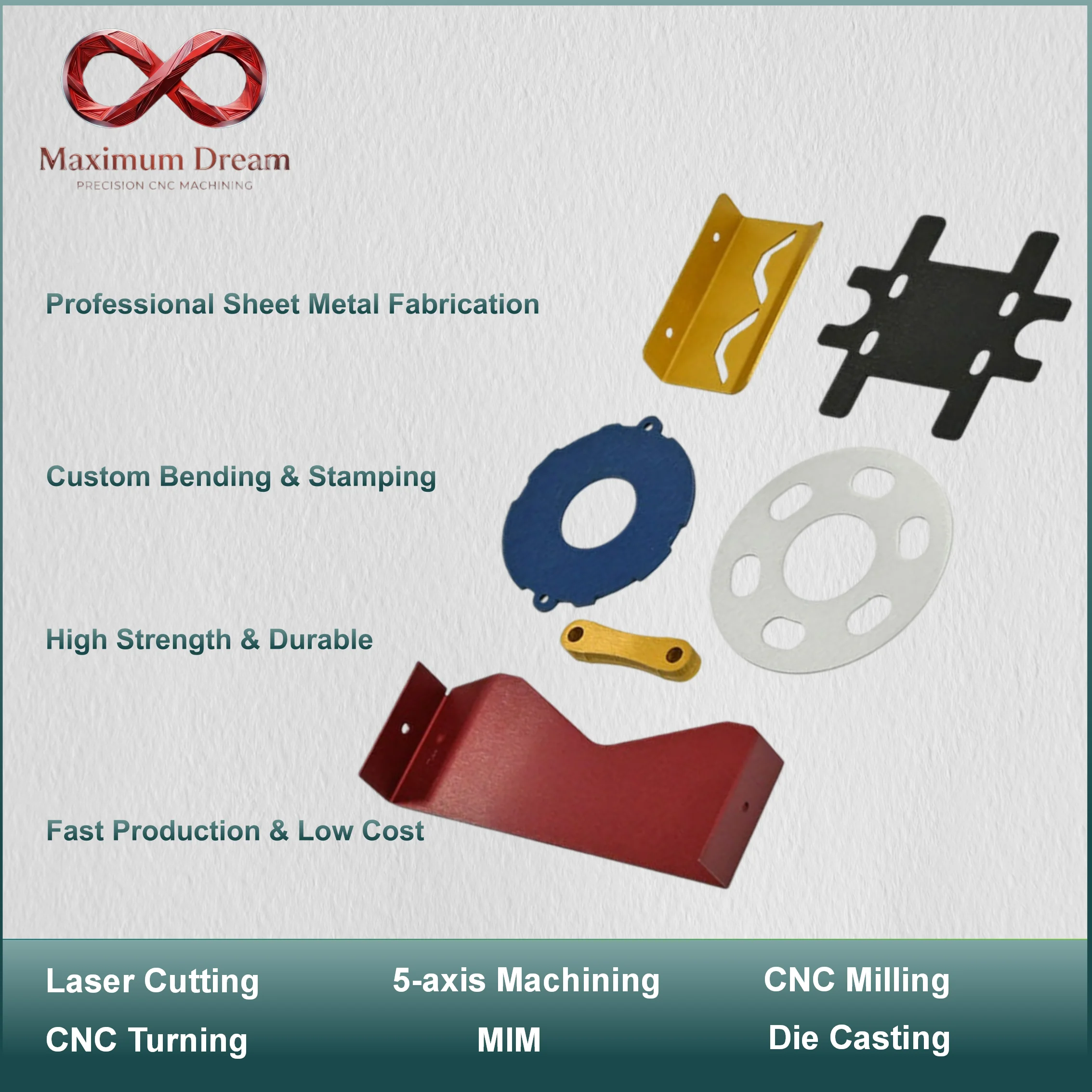 Custom Aluminum Laser Cutting Service Colorful Anodized Sandblasted Robot Chassis Structural Bracket Component 1pc
