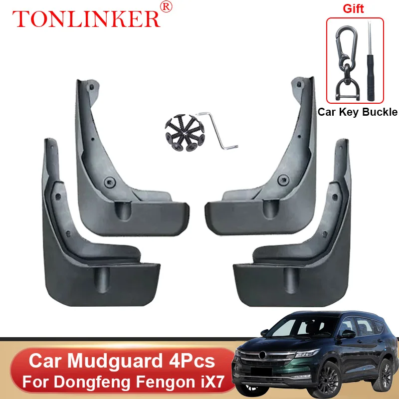 TONLINKER-자동차 머드 가드, Dongfeng fenkon iX7 2020 2021-머드 가드 스플래시 가드 프론트 리어 펜더 머드 플랩 4 개 액세서리