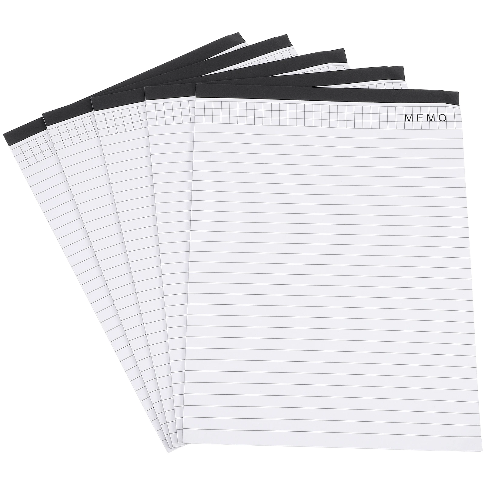 

5pcs A4 Notepad Thickened Paper Tear Off Memo Pad Portable Notebook for Home School Office Writing Draft Pocket