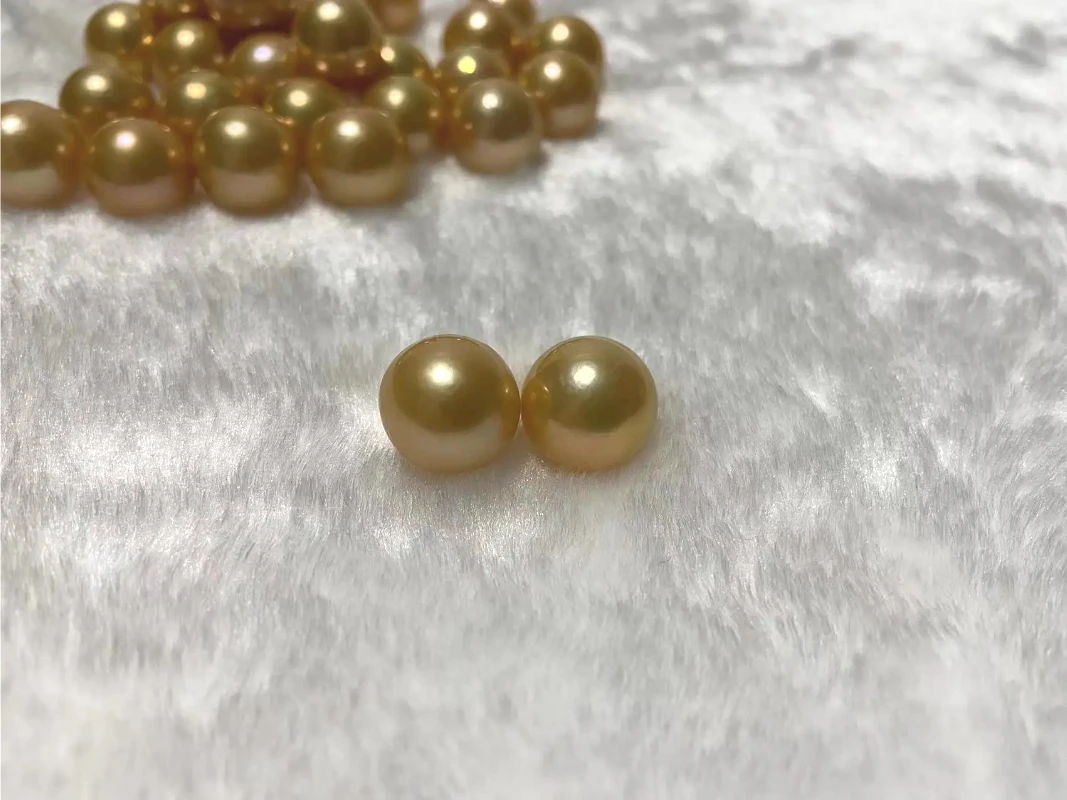

Natural Pair of 13-14mm Genuine Loose Pearl for Women Jewelry Making Pendnat Earring