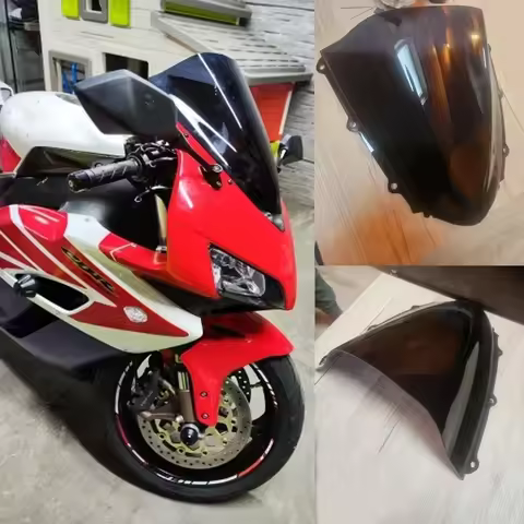 CBR1000RR Windshield Moto WindScreen Wind Deflector for Honda CBR 1000 RR 1000RR 2004 2005 2006 2007 Screen Double Bubble Shield