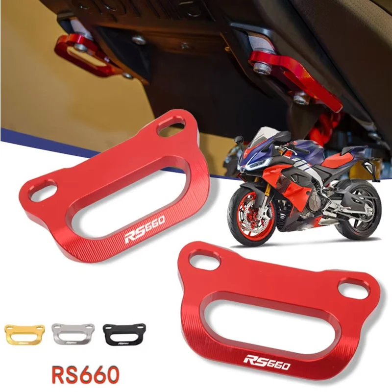 Für RS 660 RS660 Tuono 660 2020 2021 2022 Motorrad Zubehör CNC Schwanz Hinten Sitz Passagier Griff Haltegriffe armlehne