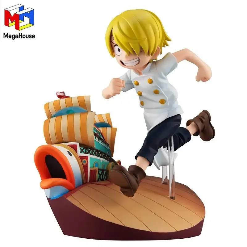 Kidsland Megahouse G.e.m. Series One Piece Sanji Run!run!run! Figure Anime Action Model Collectible Toys Gift