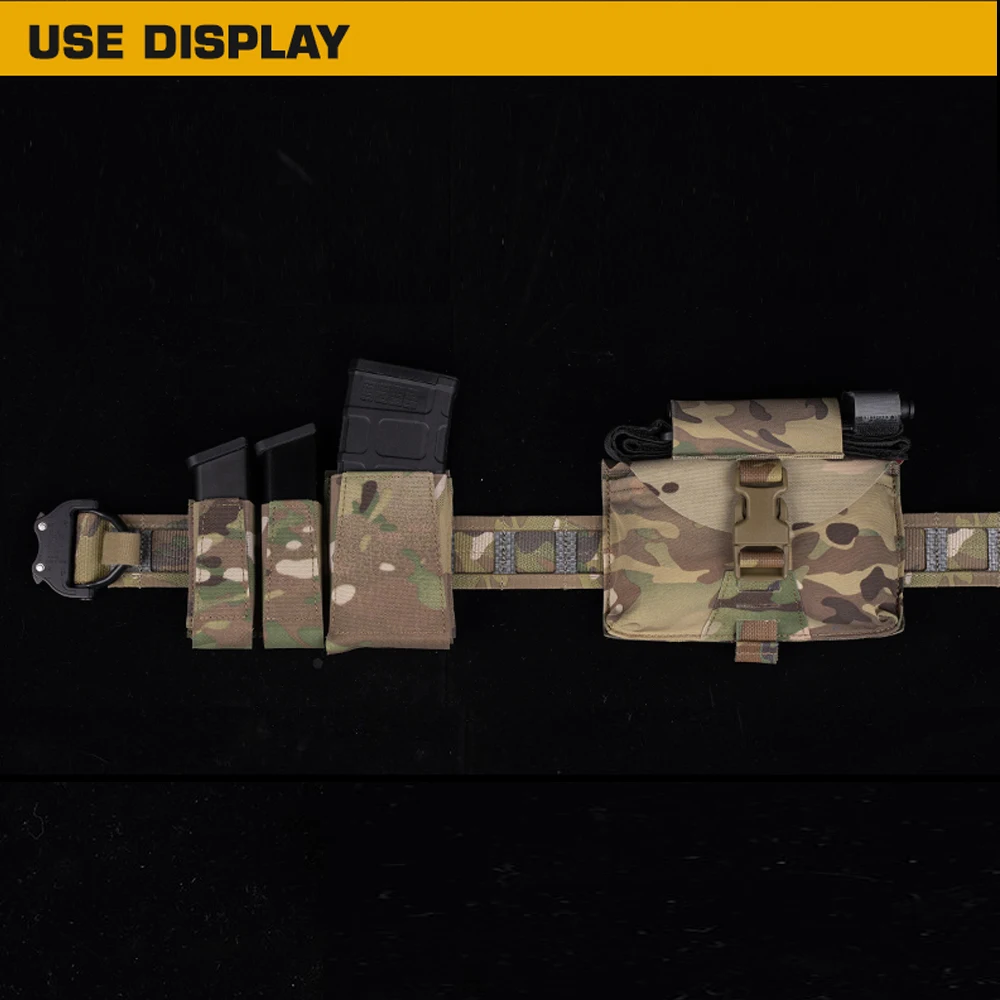 Bolsa táctica MOLLE para dos cargadores de pistola 9mm - imagen 5