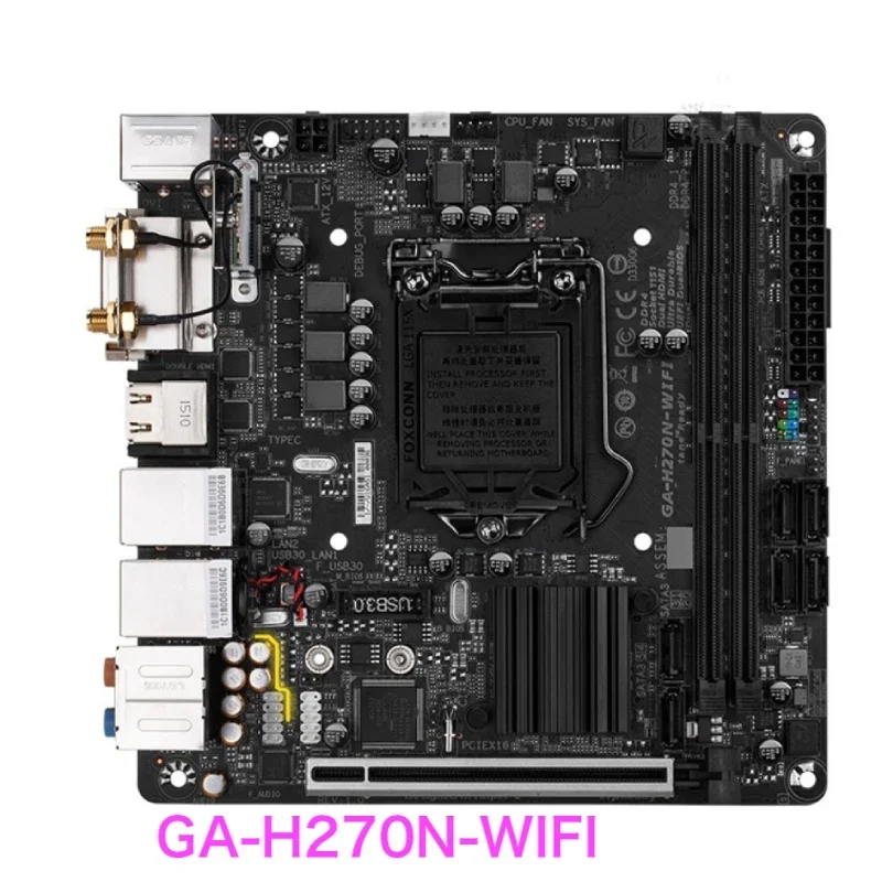 Adequado para gigabyte GA-H270N-WIFI placa-mãe lga 1151 ddr4 am4 mainboard 100% testado ok totalmente trabalho