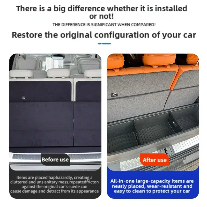 Large capacity Car Trunk Storage Tool Box For Buick Electra Encasa 2026+ Rear Sundries Organizer Box Modified Stowing Tidying
