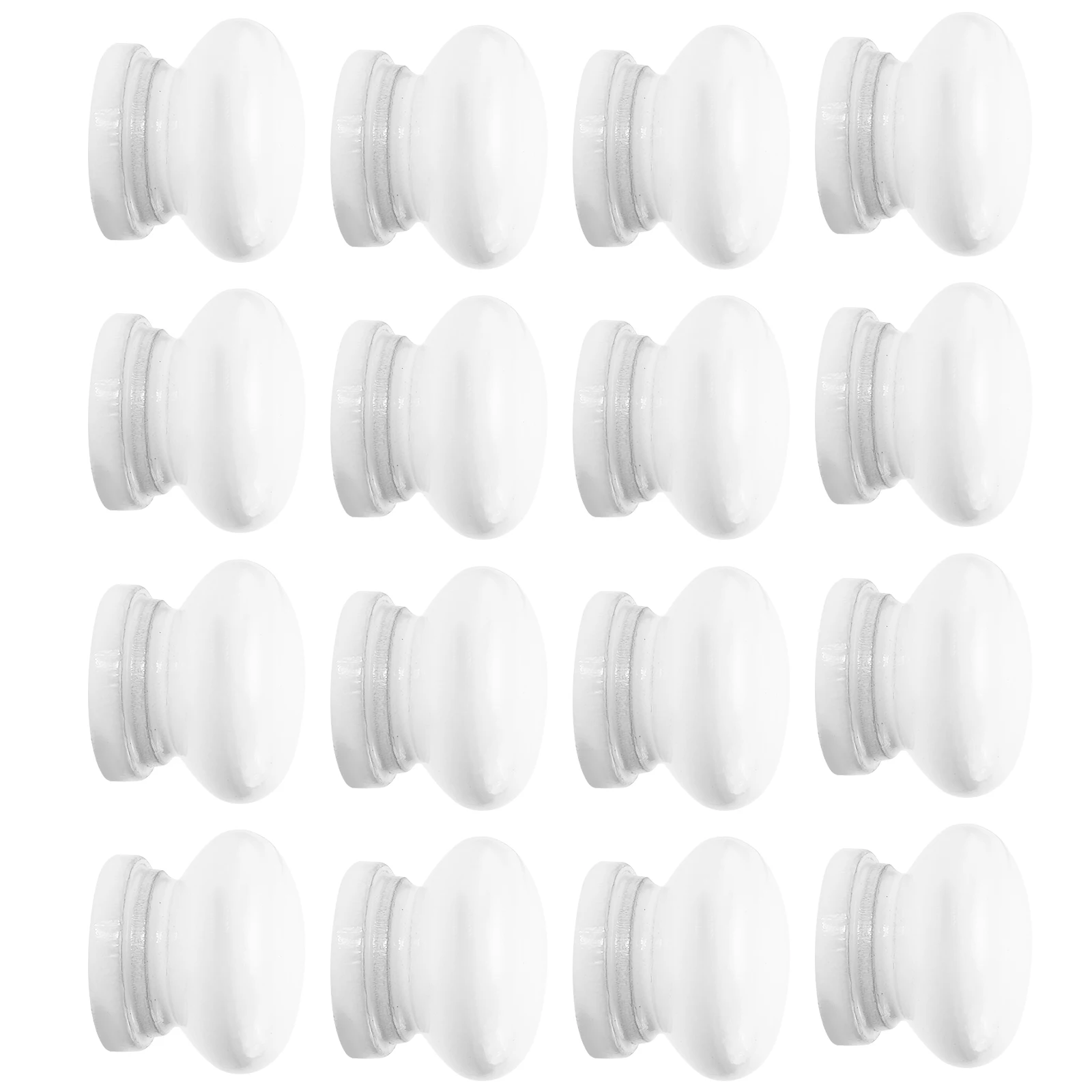 

20 шт., ручка из цельного дерева, ручка ящика, мебельная фурнитура для шкафа, гладкая поверхность, круглая форма лотоса, простая установка