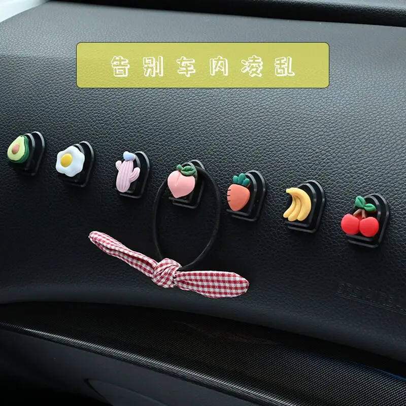 

Автомобильный крючок, милый мультяшный мини-крючок для спинки автомобильного сиденья, креативная многофункциональная клейкая вешалка, автоорганайзер, аксессуары для хранения